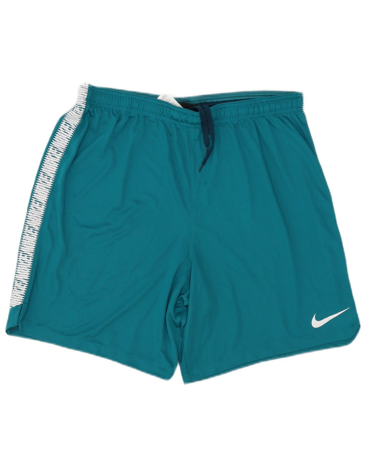 Shorts esportivos gráficos masculinos Nike Dri Fit 2XL azul poliéster