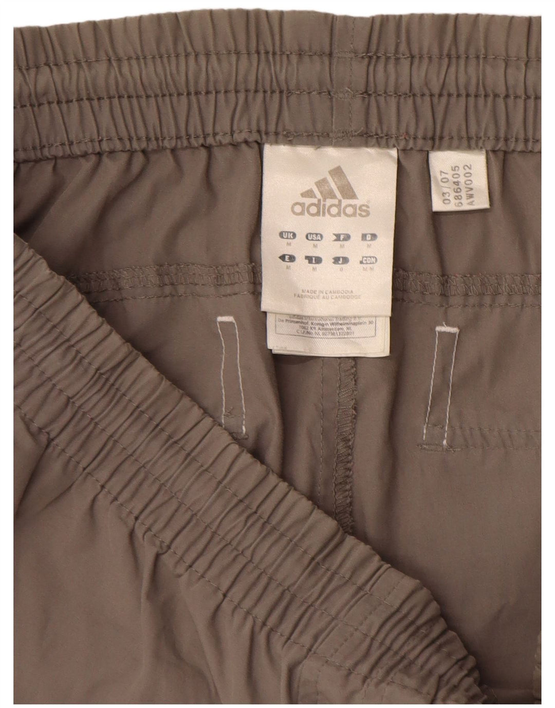Calça Adidas Masculina Capri Cargo Cinza Médio Poliéster