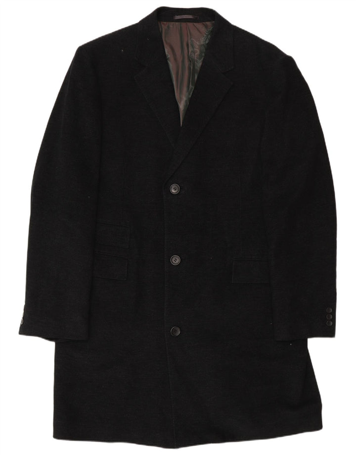 Sobretudo masculino John Lewis UK 42 XL algodão azul marinho