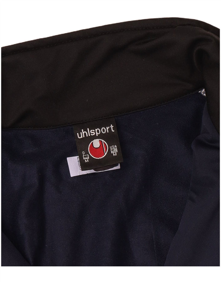 Jaqueta masculina de treino Uhlsport UK 38/40 poliéster azul marinho médio