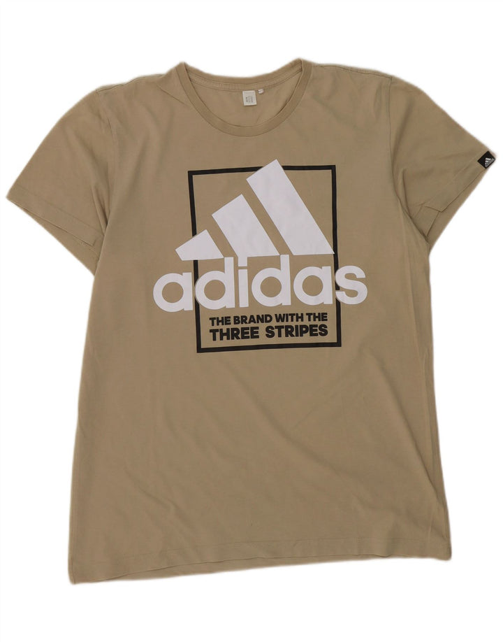 Camiseta Adidas Masculina Graphic Top Grande Bege