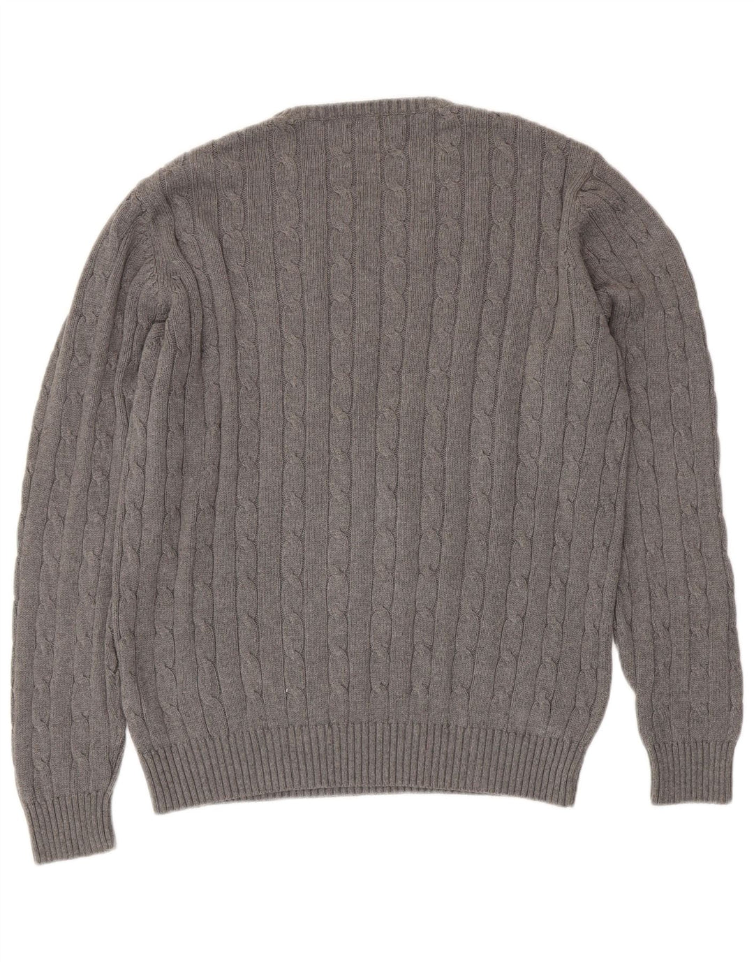 Suéter masculino Marks & Spencer Blue Harbor com gola redonda grande cinza