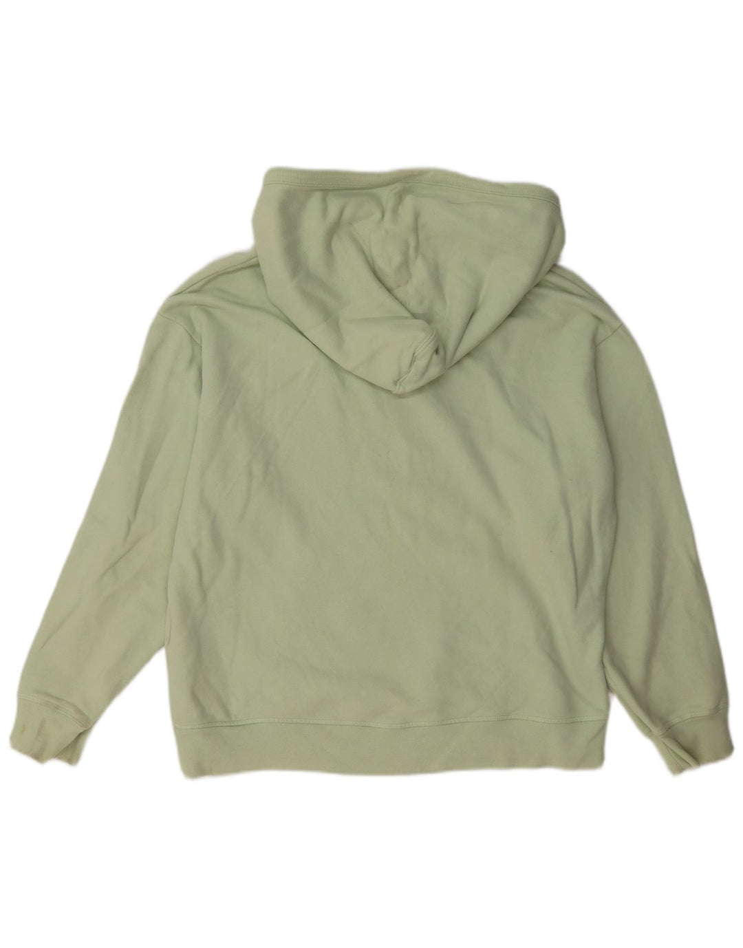 Moletom com capuz feminino Levi's UK 14 algodão verde médio