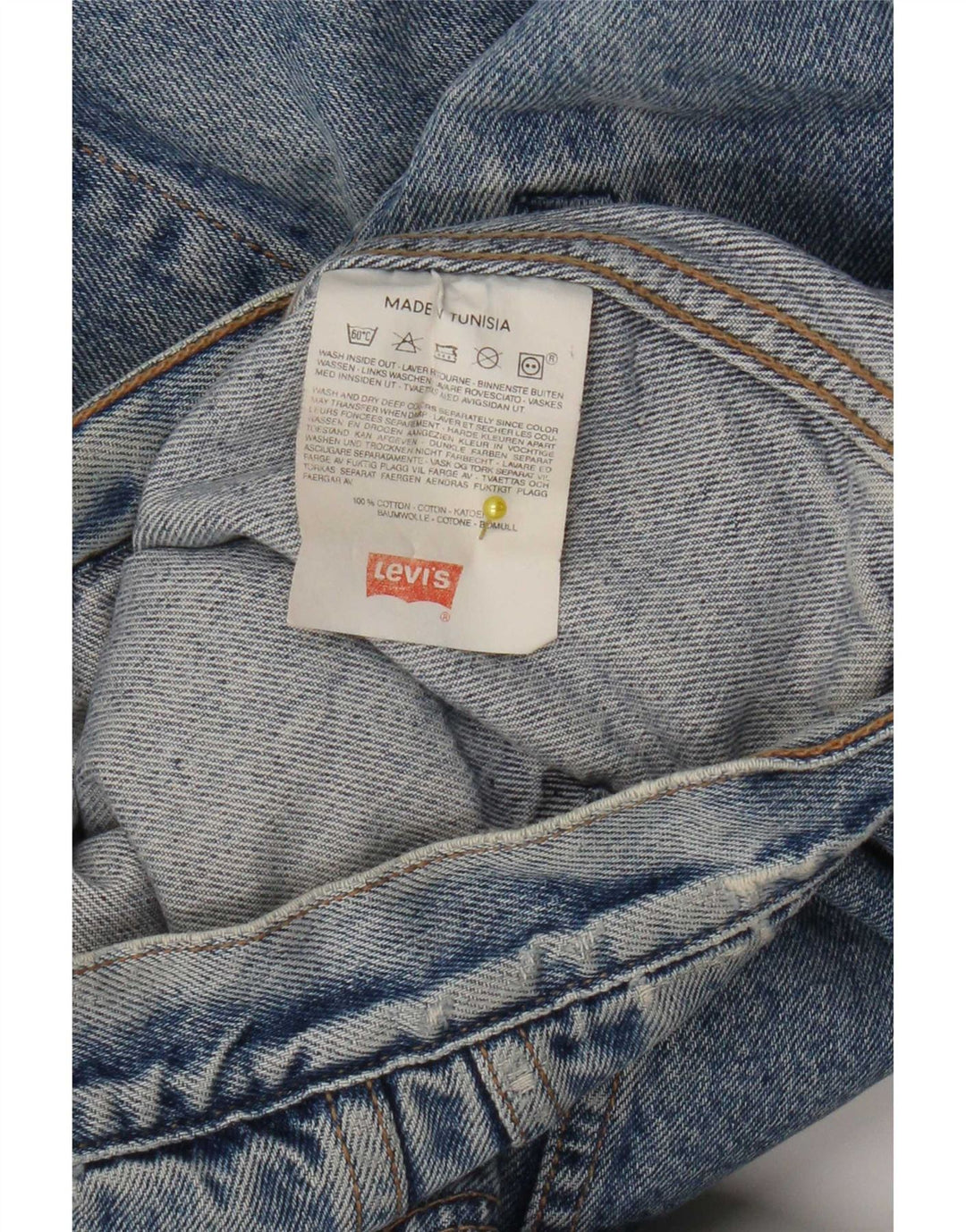 Jaqueta jeans masculina Levi's UK 40 grande algodão azul