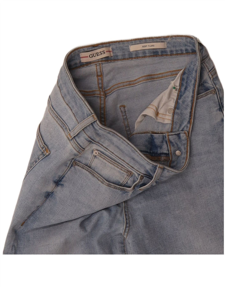 Calça jeans feminina sexy larga GUESS W30 L31 azul