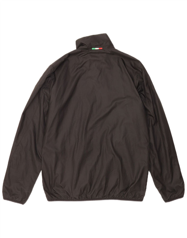 Jaqueta de chuva masculina Adidas UK 38 poliéster preto médio
