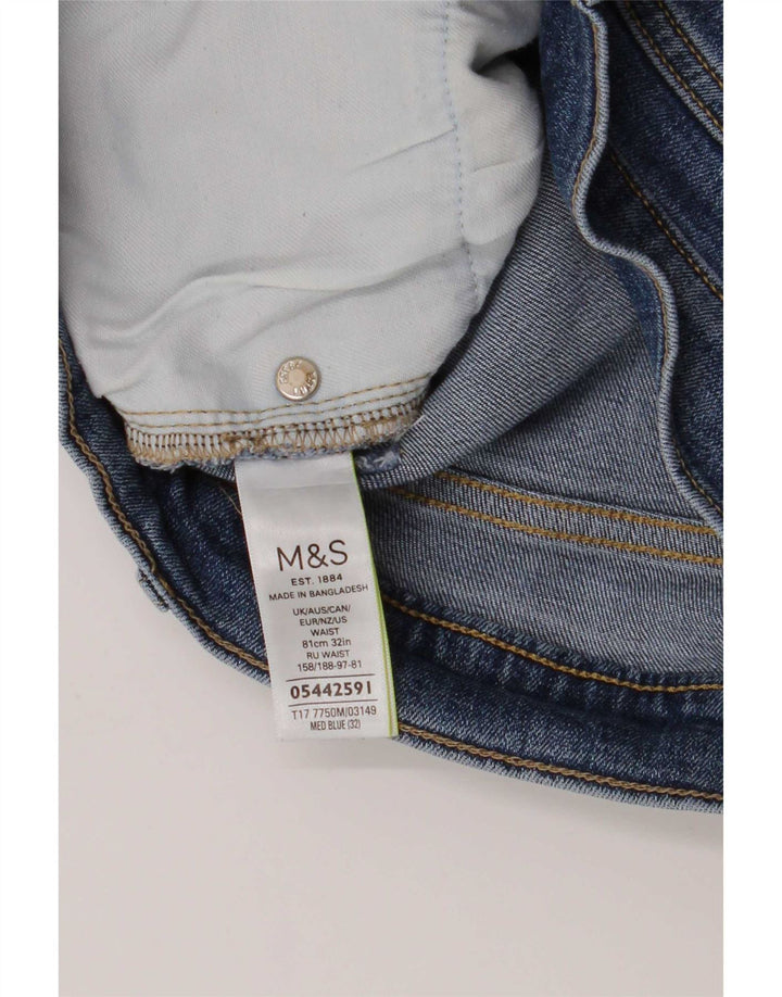 Shorts jeans masculino Marks & Spencer médio W32 algodão azul