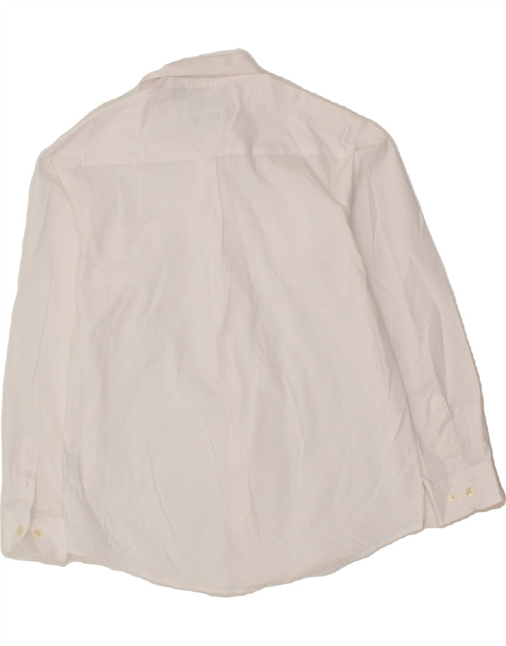 CHAPS Boys Stretch Shirt 14-15 Years Large White Vintage Chaps and Second-Hand Chaps from Messina Hembry 