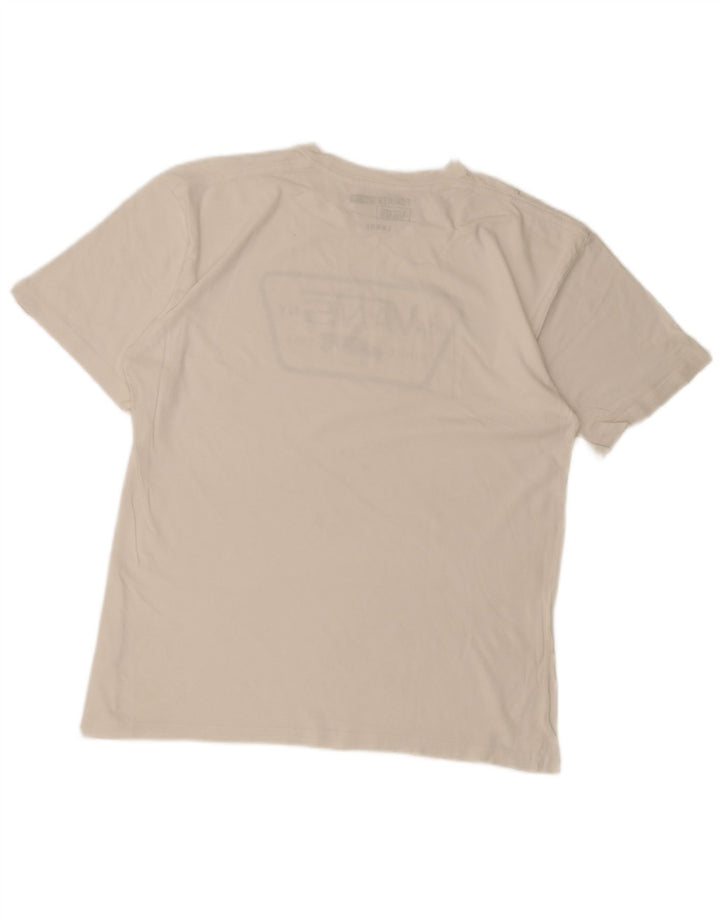 Camiseta Vans masculina gráfica grande algodão branco