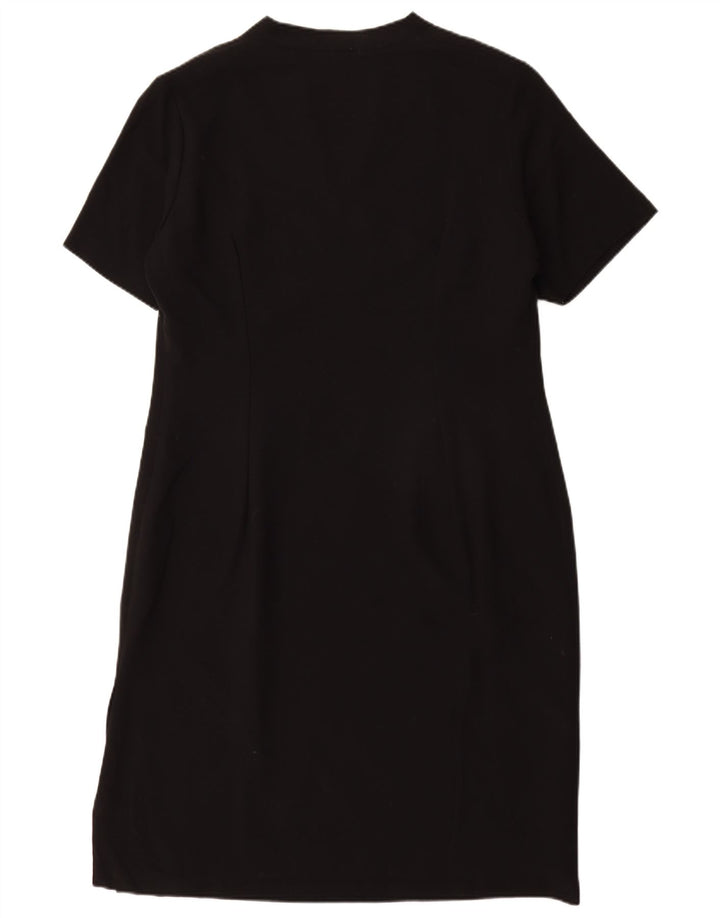 Vestido bainha feminino MARKS & SPENCER UK 20 2XL poliéster preto