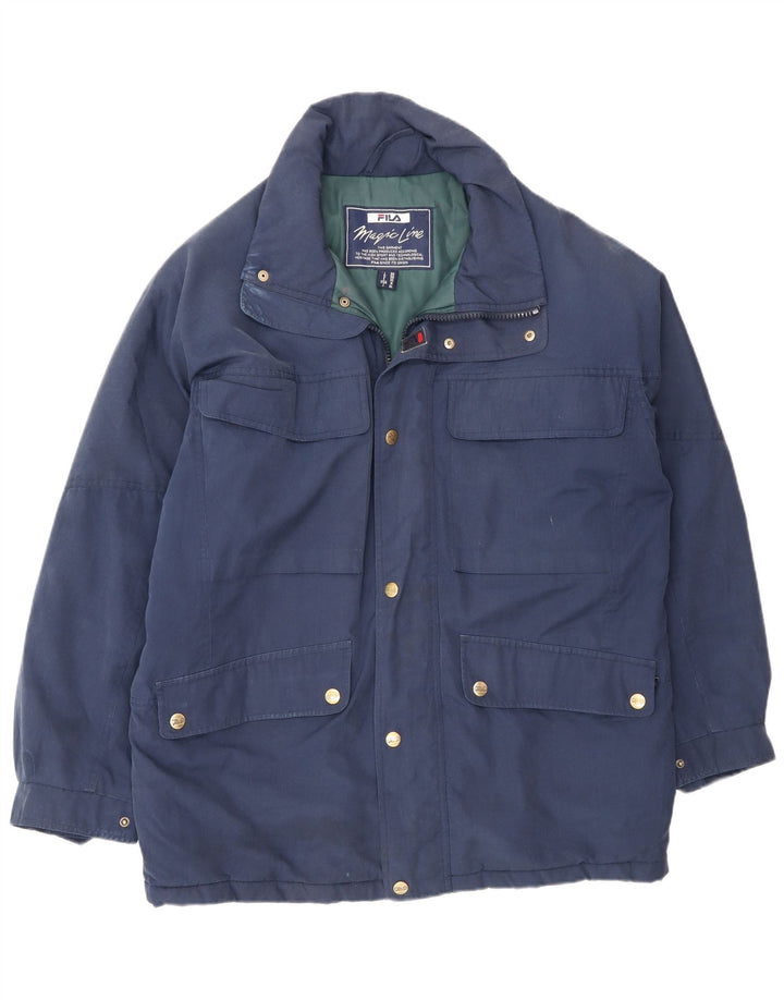 Jaqueta utilitária masculina Fila IT 50 grande azul marinho