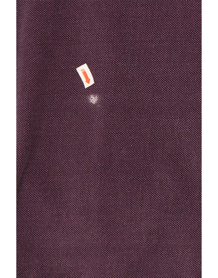 Fat Face Masculino Zip Neck Moletom Jumper Médio Algodão Roxo