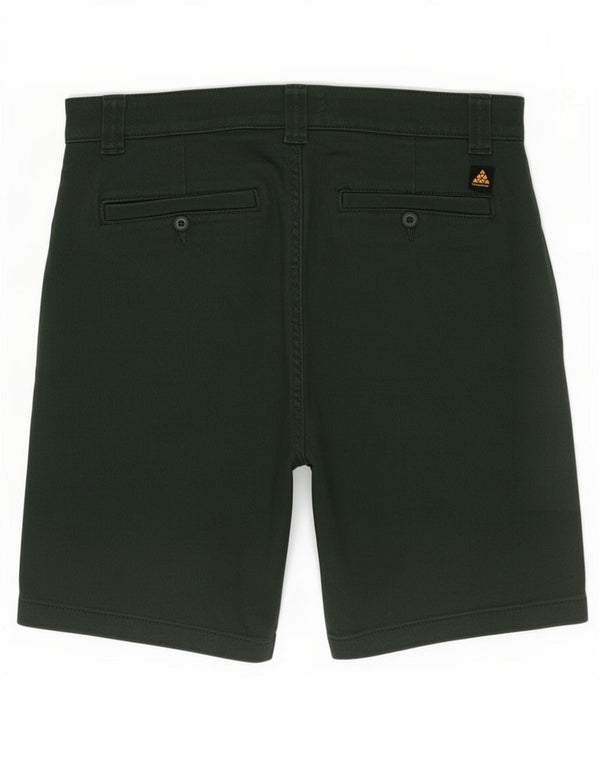 Zara Mens Chino Shorts EU 42 Grande W32 Algodão Verde