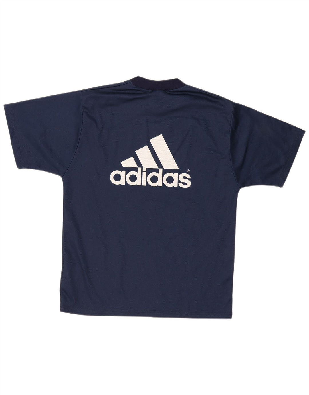 Adidas Mens Graphic T-Shirt Top Pequeno Poliéster Azul Marinho