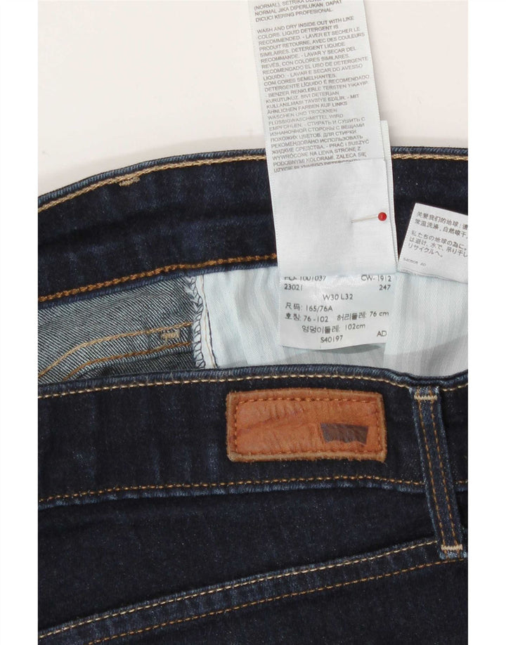 Calça jeans feminina Levi's Slight Curve Modern Rise Straight W30 L32 Azul marinho