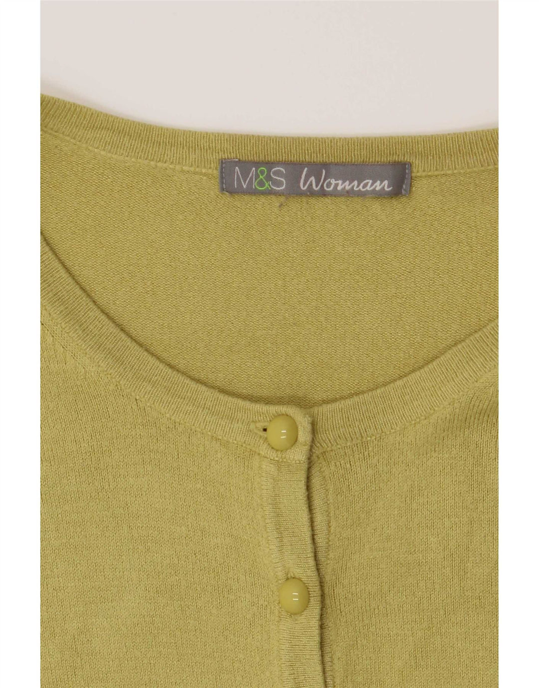 Suéter cardigã feminino Marks & Spencer Reino Unido 14 verde médio