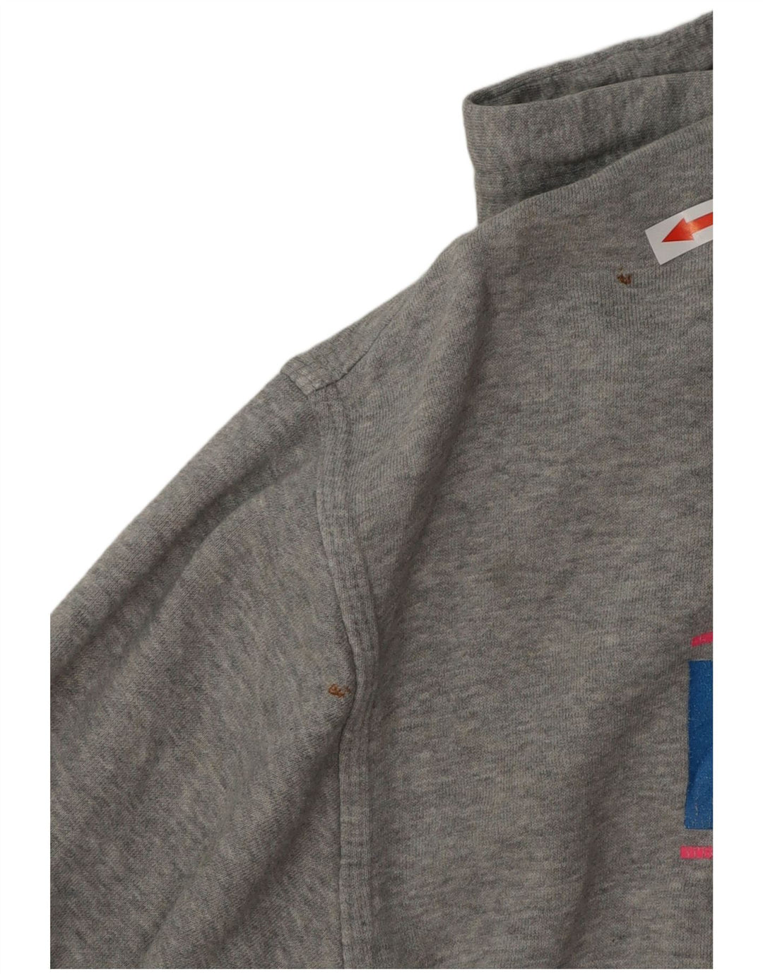 NIKE Mens Graphic Hoodie Jumper Médio Algodão Cinza