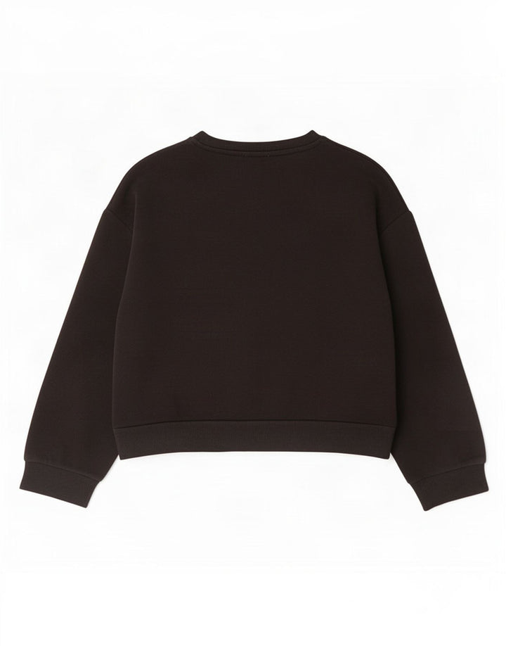 Zara moletom feminino jumper UK 14 grande preto