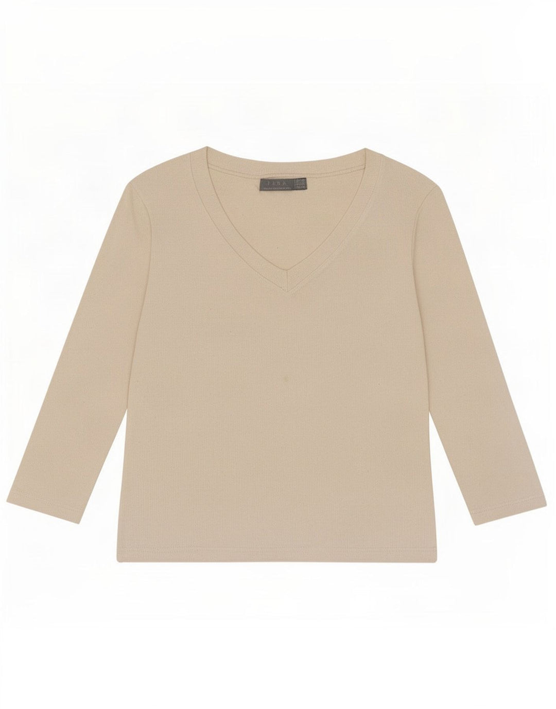 Zara Top curto feminino manga 3/4 Reino Unido 12 médio branco