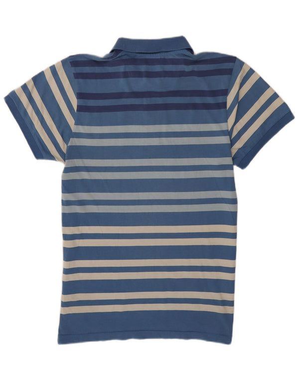Camisa polo masculina Puma listrada azul média