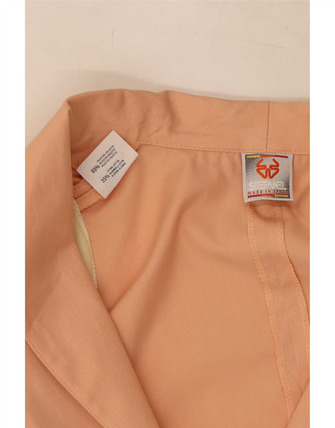 Jaqueta blazer feminina Stefanel com 2 botões Reino Unido 10 poliéster rosa pequeno