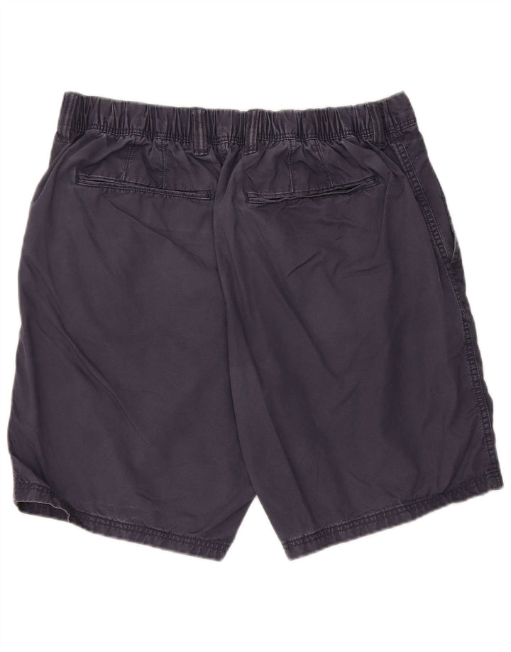 Shorts chino masculino Marks & Spencer W36 grande algodão azul marinho