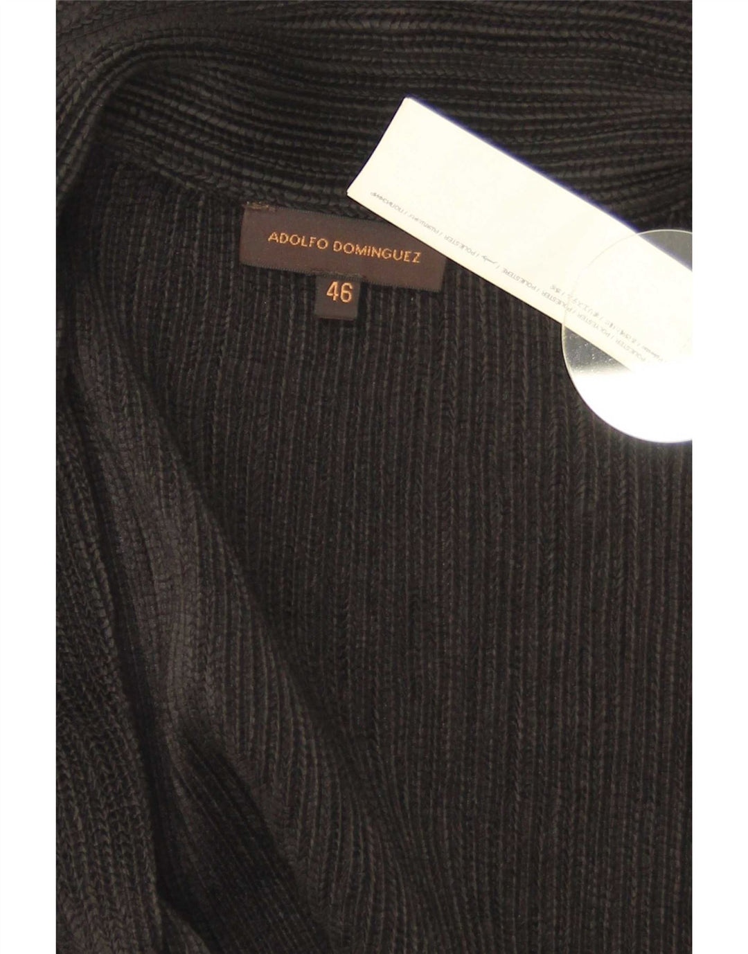 Blusa feminina Adolfo Dominguez com babados na frente IT 46 grande preta