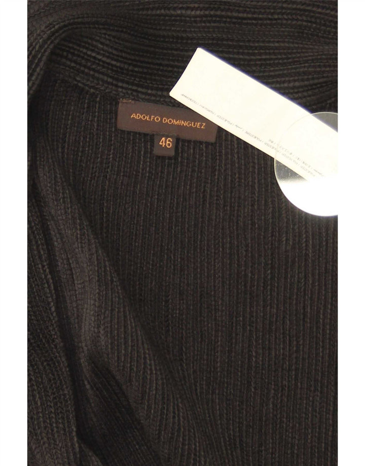 Blusa feminina Adolfo Dominguez com babados na frente IT 46 grande preta