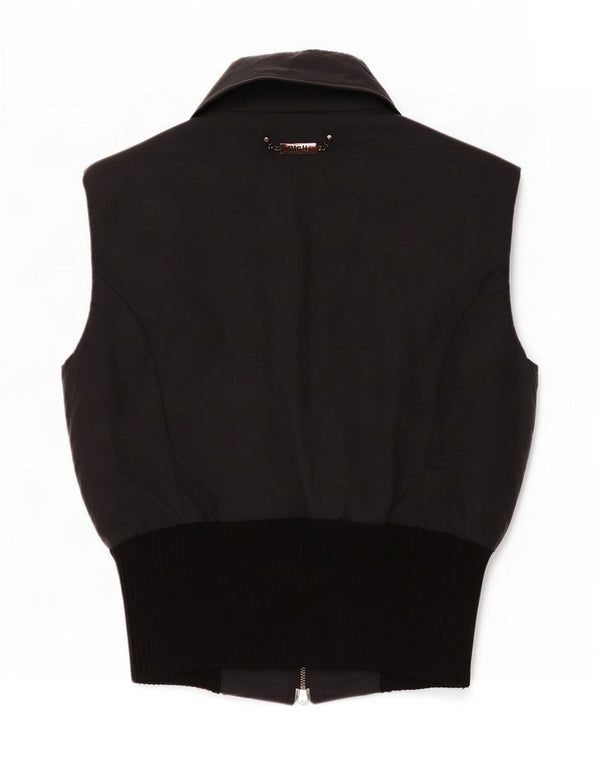 Colete gráfico feminino Richmond UK 14 grande preto
