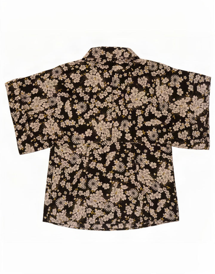 blusa feminina cherie top IT 42 médio preto floral
