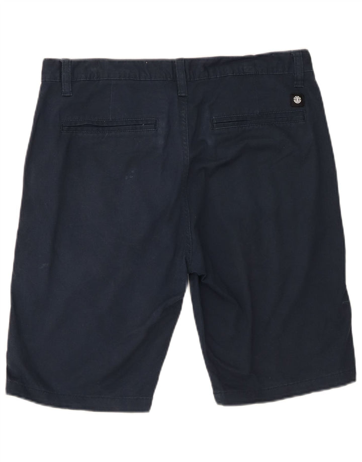 Element Mens Chino Shorts W32 Médio Algodão Azul Marinho