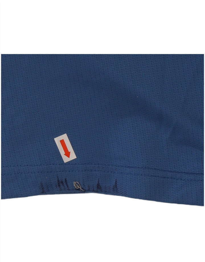 Shorts esportivos masculinos Adidas médio azul poliéster