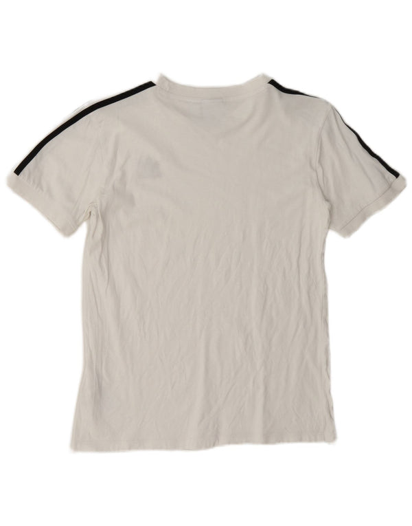 Camiseta Adidas Feminina Graphic Top UK 10 Pequena Algodão Branco