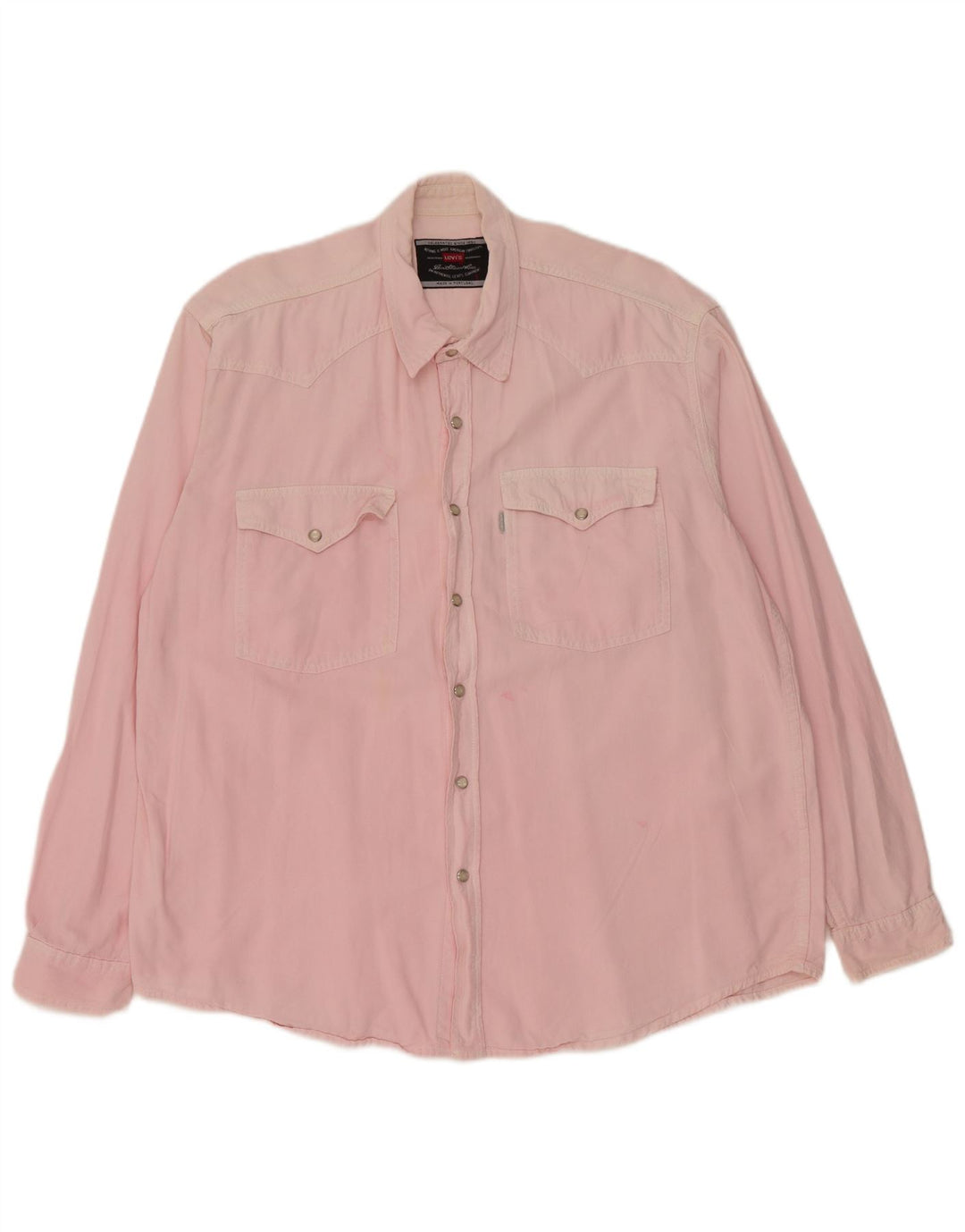 Camisa masculina LEVI'S grande algodão rosa