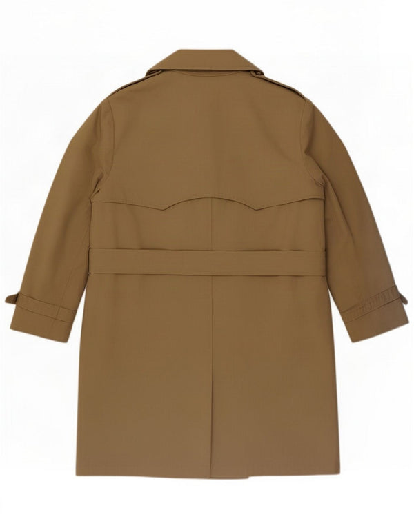 Casaco corta-vento militar masculino vintage Reino Unido 36 pequeno cáqui