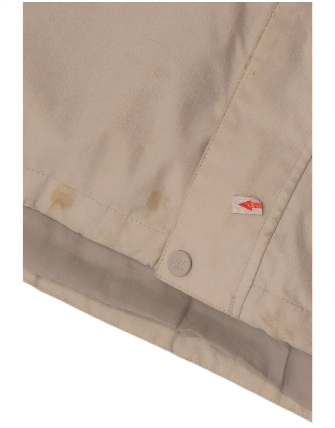 Jaqueta de chuva masculina Helly Hansen com capuz UK 40 grande nylon branco