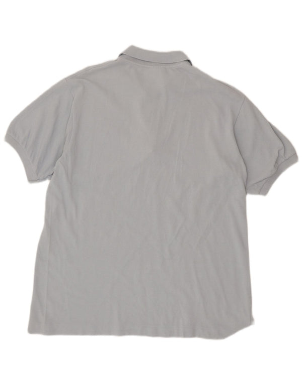 Camisa polo masculina Lacoste tamanho 5 grande algodão cinza
