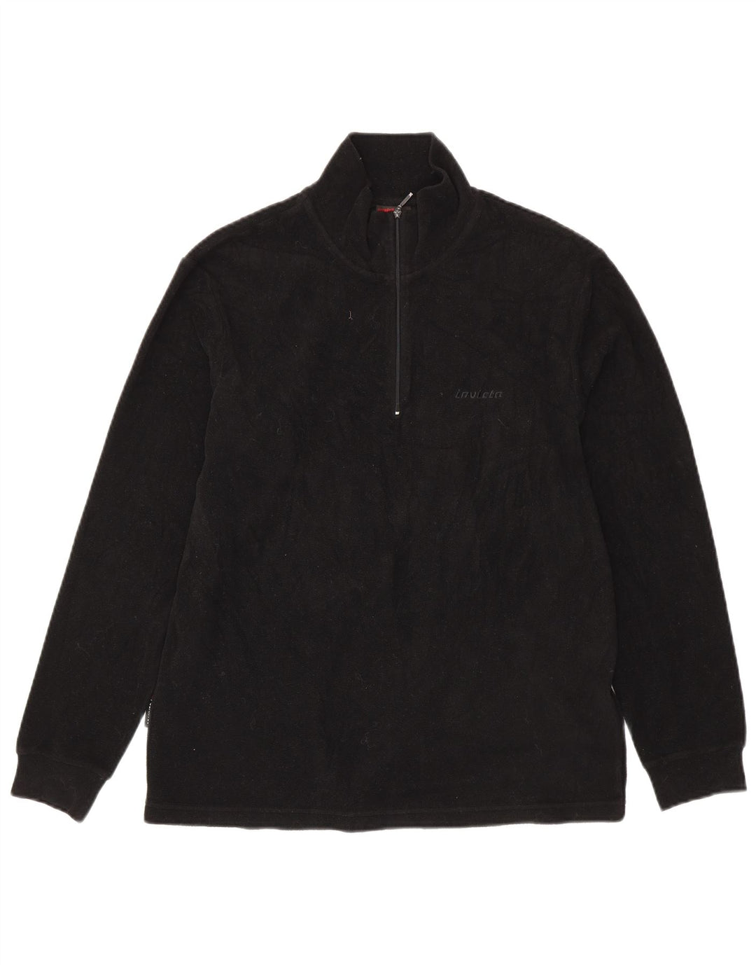 Suéter de lã masculino INVICTA com zíper e gola grande preto