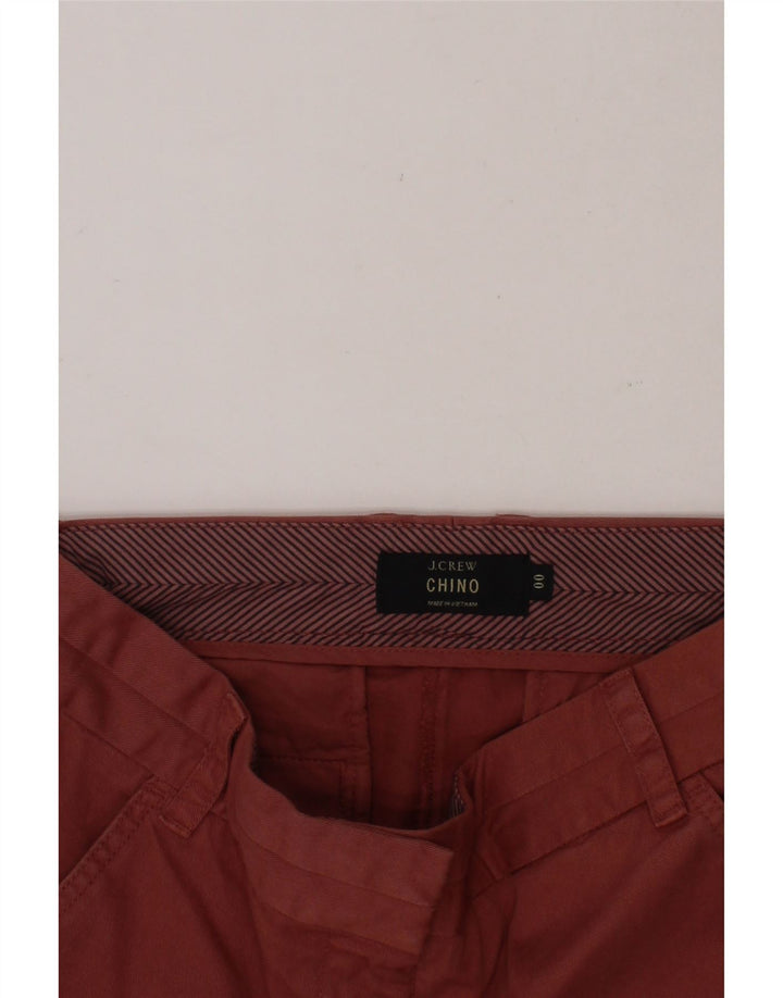 J. CREW Womens Chino Shorts US 00 2XS W30 Brown Cotton Vintage J. Crew and Second-Hand J. Crew from Messina Hembry 