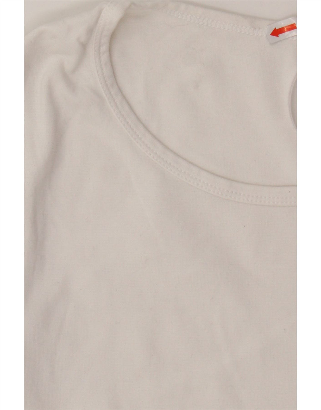 Camiseta feminina LEVI'S UK 12 algodão branco médio