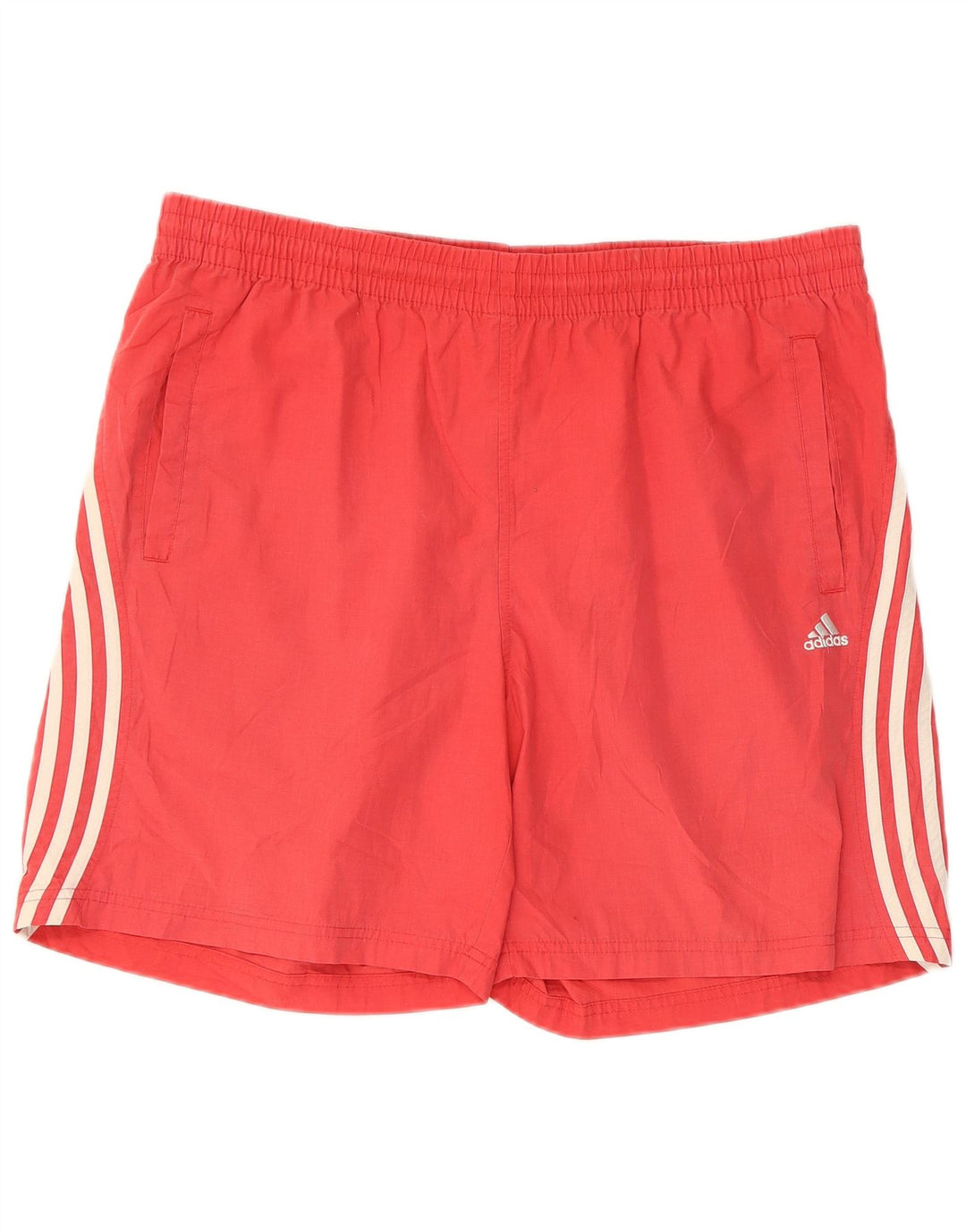 Shorts esportivos masculinos ADIDAS grande poliéster vermelho