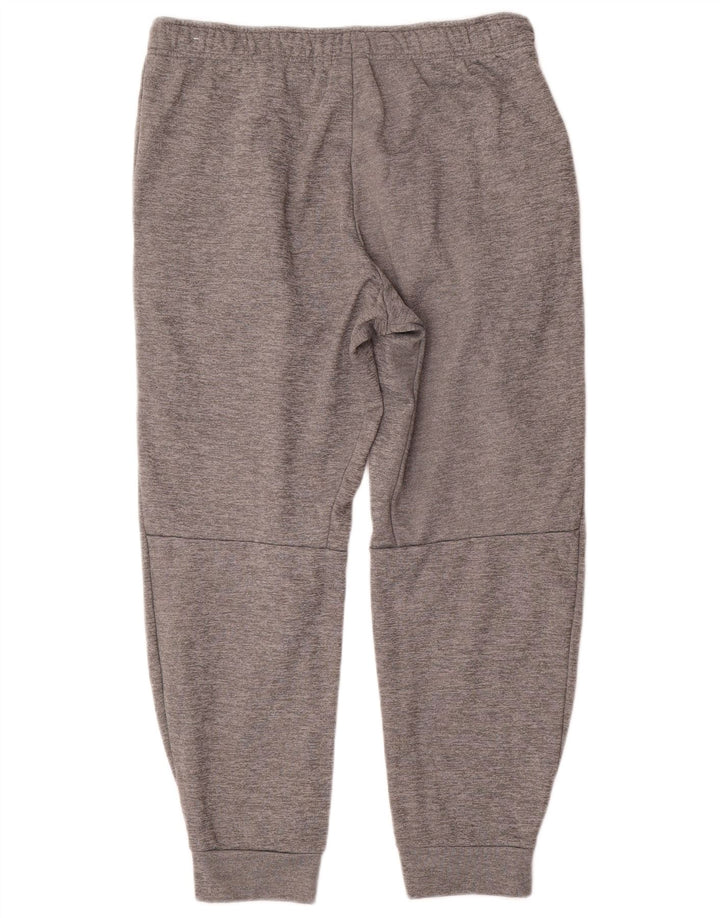 Calça esportiva masculina Nike Therma-Fit, calça jogger grande cinza poliéster