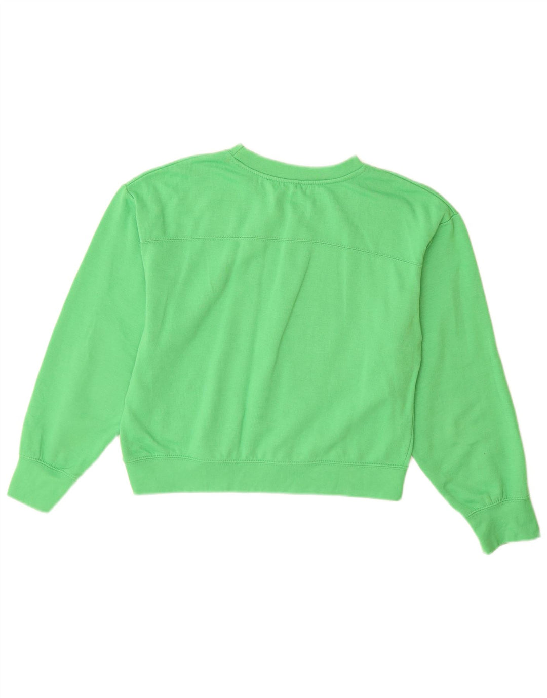 Zara moletom feminino jumper UK 10 pequeno poliéster verde