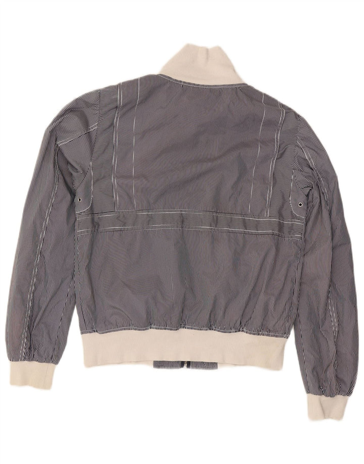 Jaqueta Bomber Feminina Diesel UK 16 Grande Poliéster Riscas Azul Marinho