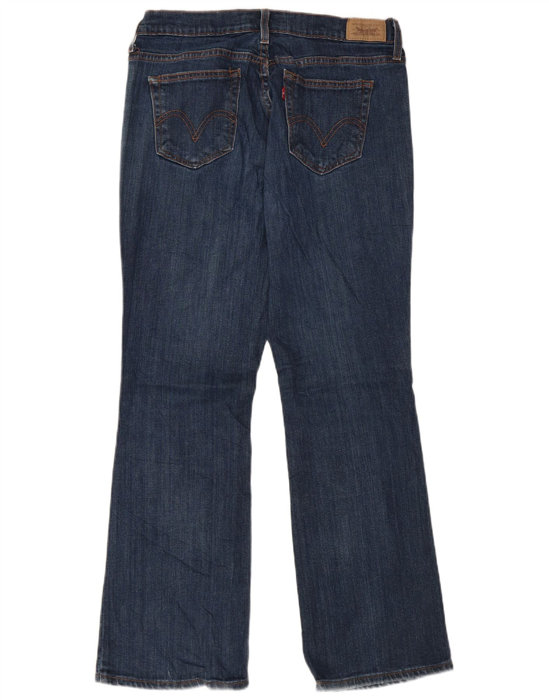 Calça jeans feminina Levi's 515 Bootcut US 10 grande W32 L30 azul algodão