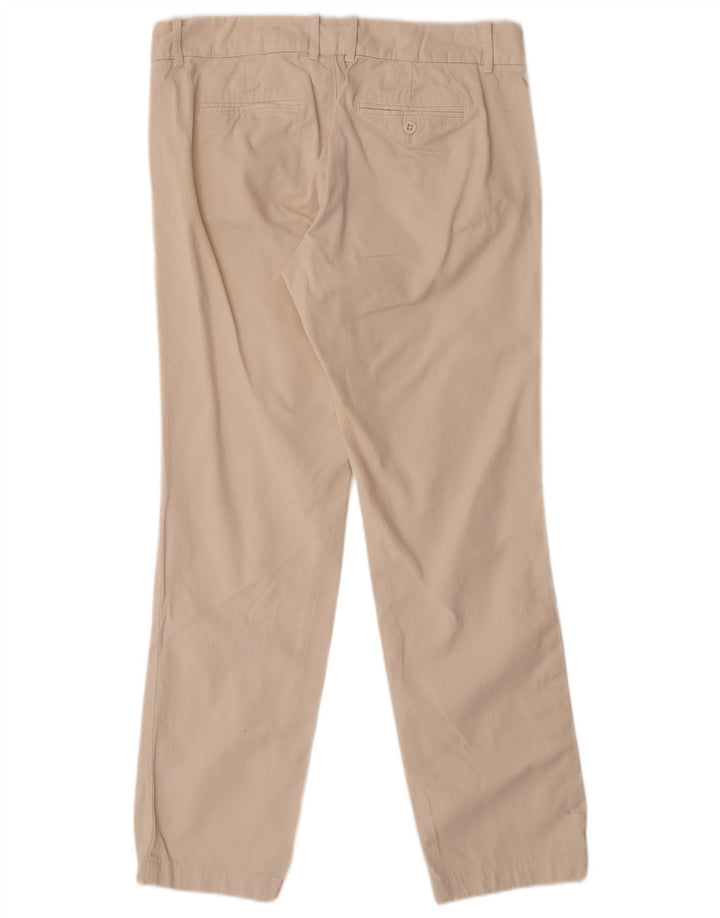 J. Crew Calça Chino Feminina Reta EUA 6 Médio W30 L30 Algodão Bege