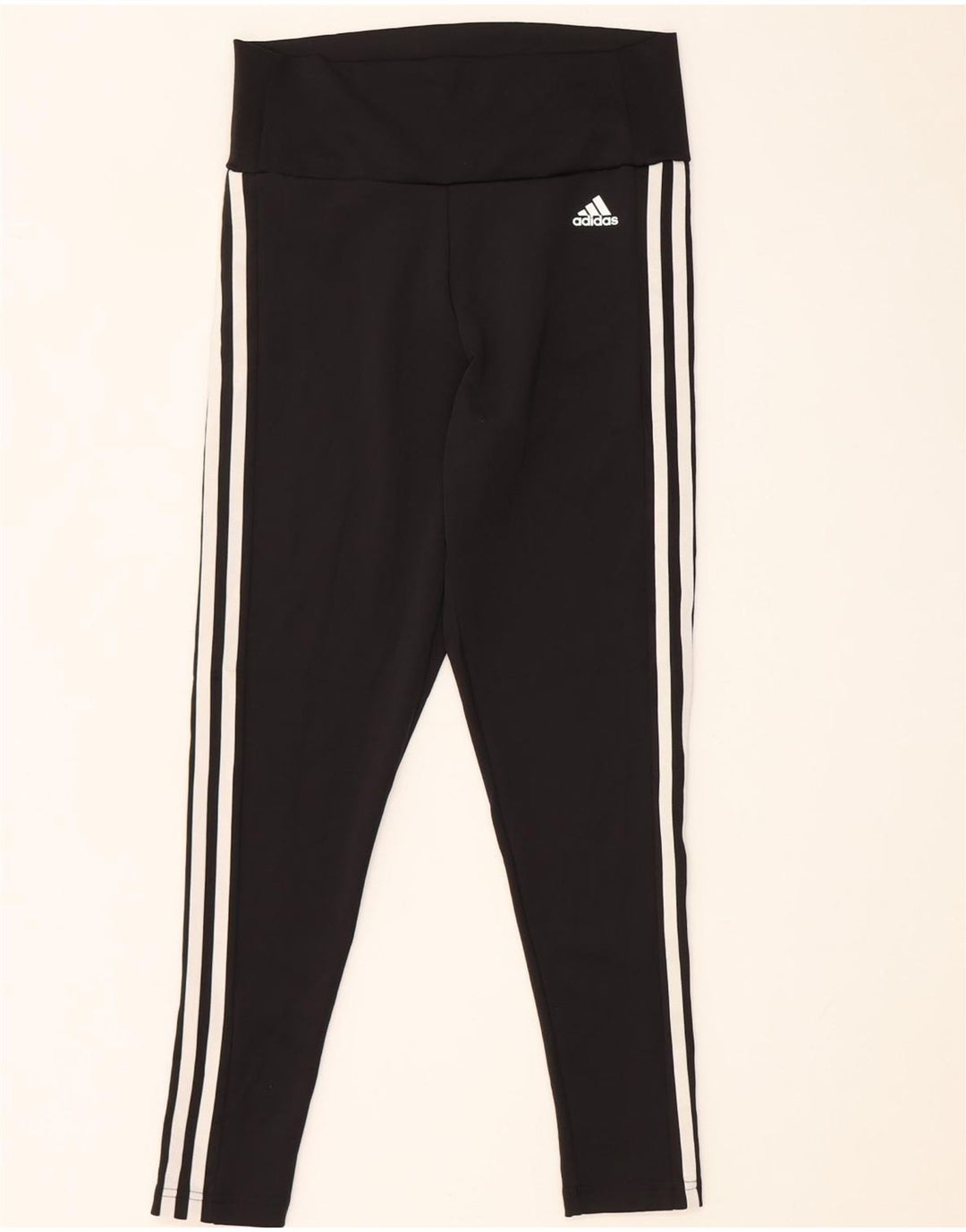 ADIDAS Womens Aeroready Leggings UK 12/14 Médio Preto Poliéster