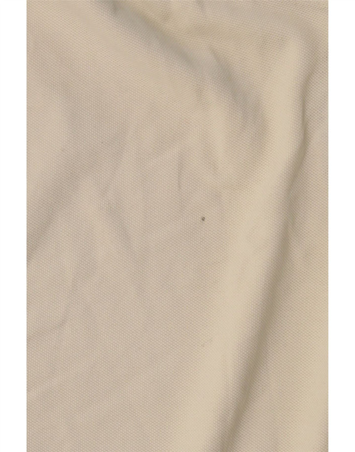 Camisa polo masculina MASSIMO DUTTI grande algodão branco