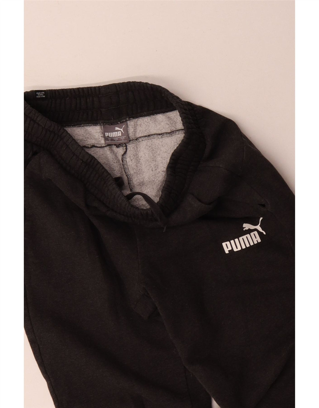 Calça de treino masculina Puma Joggers pequeno algodão cinza