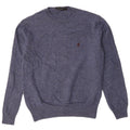 Suéter masculino com gola redonda French Connection de lã de cordeiro azul médio